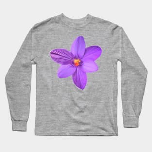 Natural corsican Saffron flower Long Sleeve T-Shirt